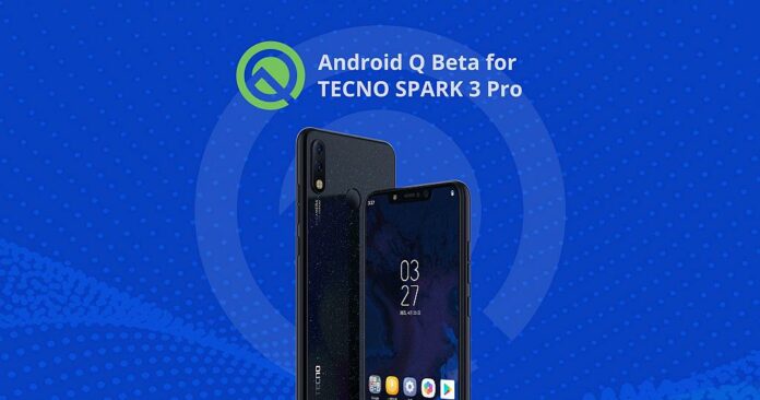 Android Q update for Techno Spark 3 Pro